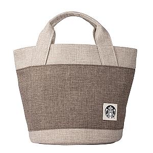 女神拼接仿棉麻提袋$600