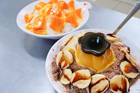 チョコ味のふわふわかき氷とバナナを合わせたり自由自在！<br>画像提供：林森in台湾