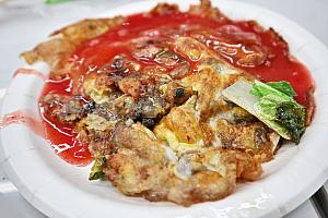蚵仔煎(カキのオムレツ)80元