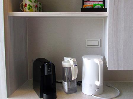 コーヒーメーカー、水ポット、湯沸かし器