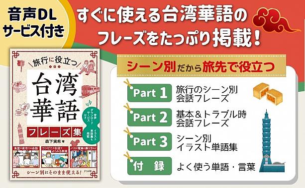 【プレゼント付き】音声がダウンロードできる！『旅行に役立つ 台湾華語フレーズ集』絶賛発売中！ 台湾本 旅行に役立つ台湾華語フレーズ集 プレゼント 台湾旅行 台湾華語台湾文化