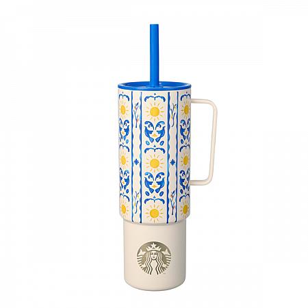 南歐風情不鏽鋼把手TOGO冷水杯(935ml)$1,750