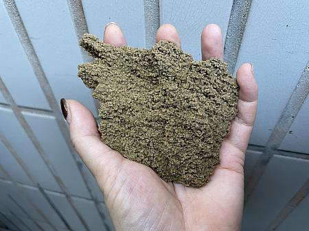 砂礔厝という龍門里旧集落特有の建築物。この集落の先祖たちが河砂や石を利用して防風や防水性に優れた建物を建てました