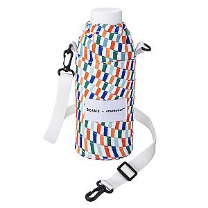 BEAMS方格旗水壺袋$700<br>オンラインサイトでの販売なし