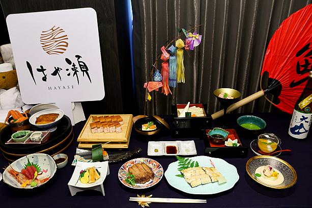 日本料理レストラン「<b>はや瀬(HAYASE)</b>」では、夏の味覚を堪能いただける特別会席 「鰻尽くし会席」がいただけます！屏東産の養殖鰻を使い前菜から〆の食事まで、全11品の中で異なる5種の鰻料理を巧みに盛り込み、驚きと感動に満ちた味わいを堪能できますよ～！