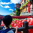 ずっと来てみてかったという「九份」に来られて絶景を見つける甥っ子くん