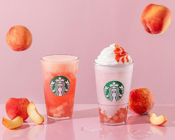 スタバ的ピーチドリンク！
