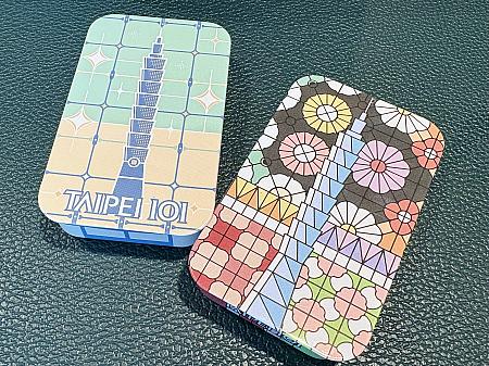 <b>第3位「台北101 涼糖」(100元)</b><br>やわらかい色合いのデザインがかわいい、メントールキャンディ缶が第3位。旅の記念にもなるし、キャンディがなくなったら、缶は小物入れとしても使えて実用的です。イラストのモチーフは、台湾のレトロな窓枠「鉄窓花」、花火、旅行の3種類。