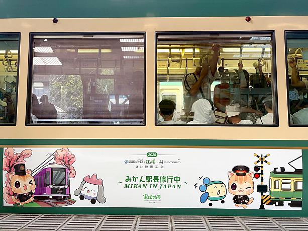 鎌倉の古都の風情と、湘南の潮風に包まれて、みかん駅長は今日もどこかでゴロンとお昼寝中(※～というストーリーです。本物のネコちゃんが来日しているわけではありませんので念のため！)