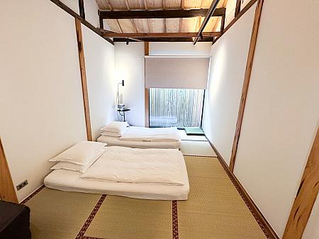 和室に敷き布団ではなく、台湾式でマットレスになっています。畳との組み合わせはどう？