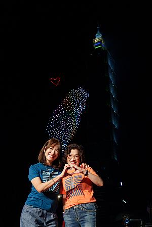 【台湾祝日】2025年の國慶雙十(10月10日)は「台北101」！花火＆ドローンショーの演出で信義エリアの夜を彩りました！ 國慶 国慶 雙十 双十 台湾祝日 台北101 花火ドローンショー