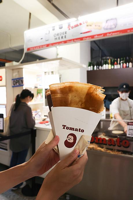 <b>バター＆シュガー(經典奶油)70元</b><br>ベーシックなのならコレでしょう！日本製の三温糖と有塩バターを使ったほのかな甘みと塩味が感じられる甘じょっぱな味わいです。クレープの皮はフランス風の柔らか＋台湾風のパリパリの中間といった感じでした。