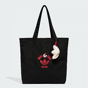 「adidas Originals 雞排限定托特包(黒/ベージュ)1,890元