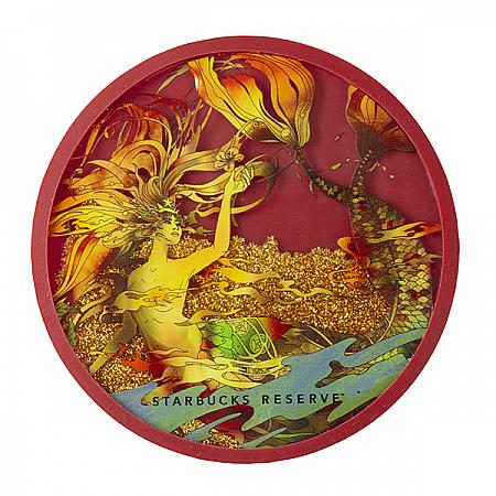 紅閃耀女神璀璨杯墊$450