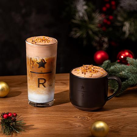 典藏太妃瑪奇朵(Reserve Toffeenut Macchiato)$280<br>販売カウンター：星巴克典藏摩登吧檯(Reserve Bar)