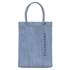 淺藍皮革小禮袋提袋$680