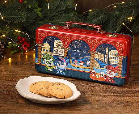 義式可可脆片奶油餅乾提盒$500