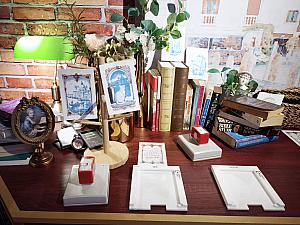 無料でできるカードのDIY体験もありました。スタンプを押すたびに重ね刷りしているみたいなカードが作れちゃうんです♡