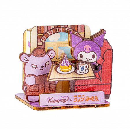 KUROMI in 客美多咖啡DIY場景組(共2款)(クロミ in コメダの小物入れ(全2種)250元