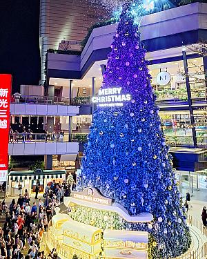 ライティングショー中は色が光の色が変わって、雪まで降るんですよ！！