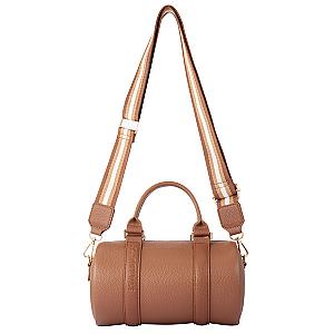 棕皮革圓筒側背包$1,080