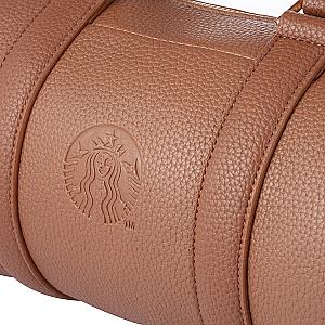 棕皮革圓筒側背包$1,080