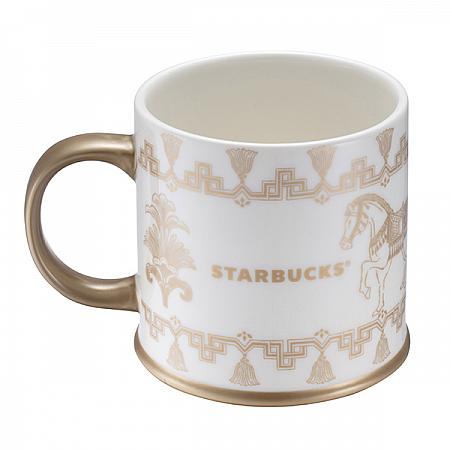 金馬走春馬克杯(473ml)(金屬花紙)$600