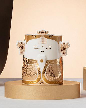 バラ売りして欲しい媽祖さまのゴールドキラキラマグカップと猫ちゃんドリンクホルダー♡