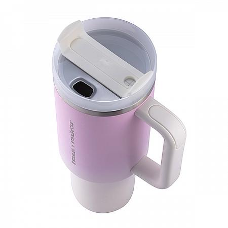 STANLEY浪漫粉40OZ不鏽鋼把手TOGO冷水杯(1,183ml)$1,800