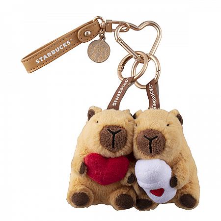 心心相吸水豚鑰匙圈組$780