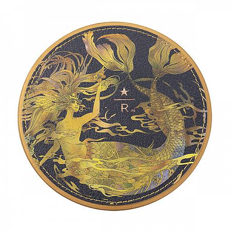 灰閃耀女神皮革杯墊$350