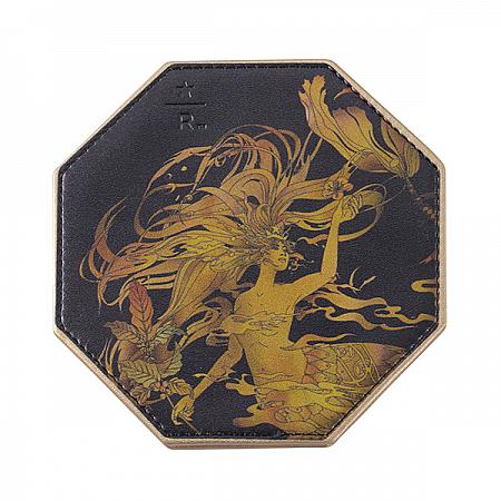 黑閃耀女神皮革杯墊$350