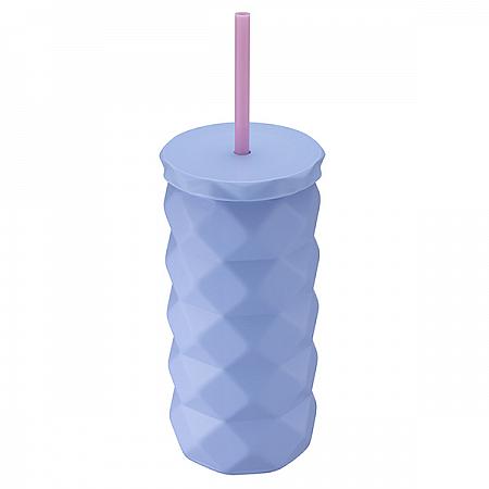 藍色菱格不鏽鋼TOGO冷水杯(444ml)$1,100