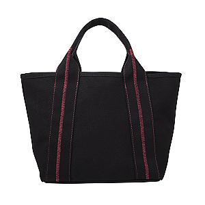 黑紅女神縫線提袋$700