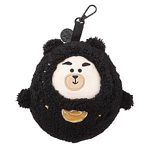 財運逹摩小熊隨行收納袋$550