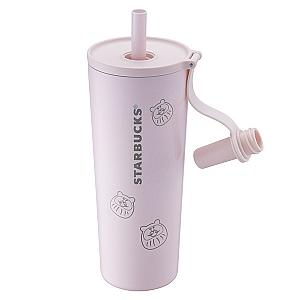 幸福達摩吸管蓋不鏽鋼TOGO冷水杯(710ml)$1,700