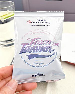 チャイナエアラインは「WBC」づくし！機内は野球を楽しみにしている台湾人であふれかえっていたのだそう<br>画像提供：竹内将子