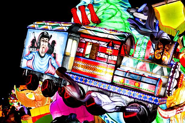 よく見ると、WBC台湾チームのキャプテン陳傑憲選手らしきランタンもあった～！