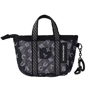 黑色品牌網布零錢包$500