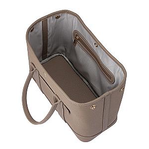 棕色女神皮革提袋$1,050