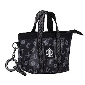 黑色品牌網布零錢包$500