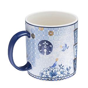 16OZ藍彩風華101馬克杯(473ml)$700