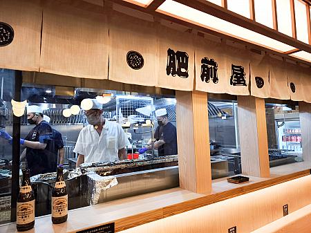 うなぎを焼き上げる様子が見られるのは以前と変わりません。