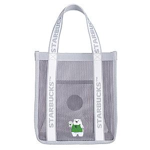 共愛白熊網格提袋580元