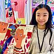 イラストレーターのBeryl Wuさん。2021年に活動をスタートしました。もともとはグラフィックデザイナーでしたが、コロナ禍をきっかけにイラスト制作も開始。ユーモアや欲望、激情など、女性の心の動きをテーマに作品を描いています。<br><br>お菓子ブランドやネイルなど、さまざまな分野とコラボも展開。ナビが初めて彼女を知ったのは、中山エリアのお菓子店のウィンドウにあった大きなイラストでした。