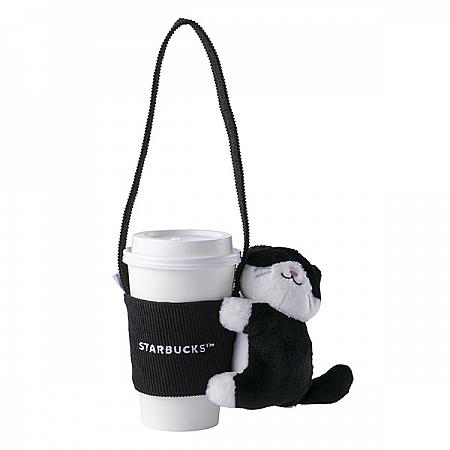 抱抱黑白貓咪單杯提袋$480