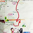 「6739日月潭阿里山線」のルート図。「日月潭」から信義を経て「阿里山」へ、山岳地帯を縦断する絶景バスルートです
