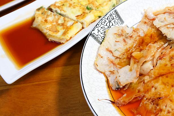 「阿婆粿」や「粉漿蛋餅(古早味蛋餅)」に添えられる「醬油膏」も手作りです。砂糖と醤油を独自の配合で炒めて作るため、市販品とはひと味違うコクがあります。