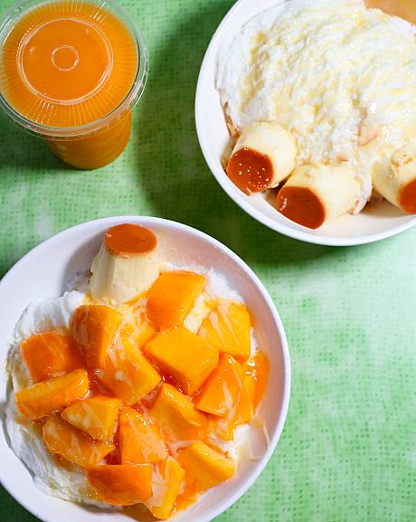 冰讚はマンゴーはもちろんプリンも美味♡