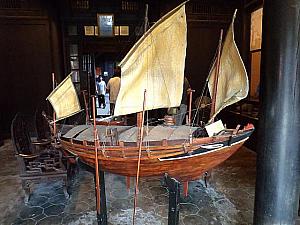 日本との貿易が盛んだったころに沈没した船（貿易陶磁博物館）